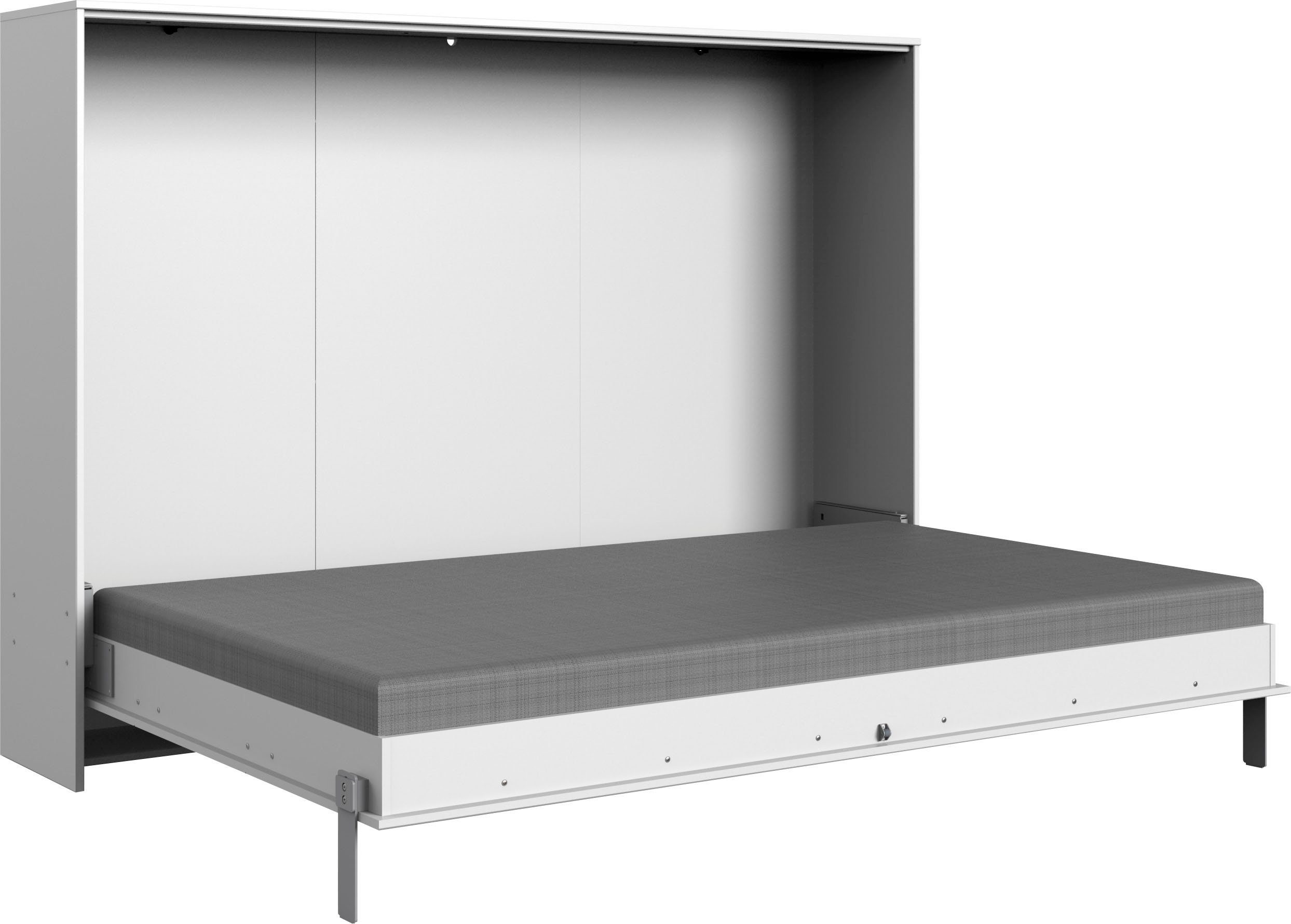 Wimex Schrankbett Juist Schrankklappbett Gästebett horizontal klappbar, 3 Liegeflächen, mit Lattenrost, Made in Germany