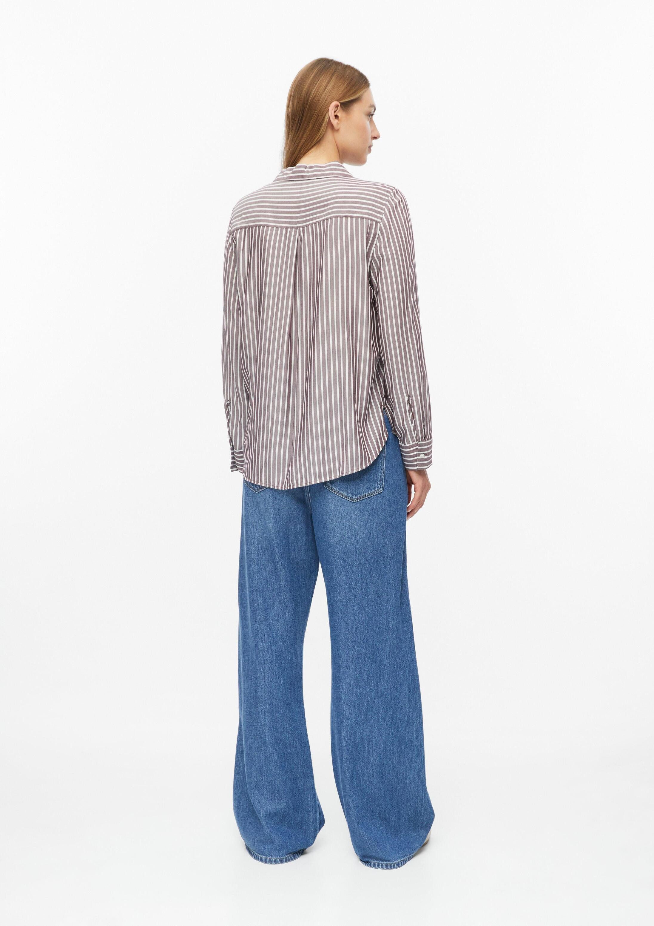 s.Oliver Langarmbluse Bluse Fließende Viskose-Bluse mit Turn-up