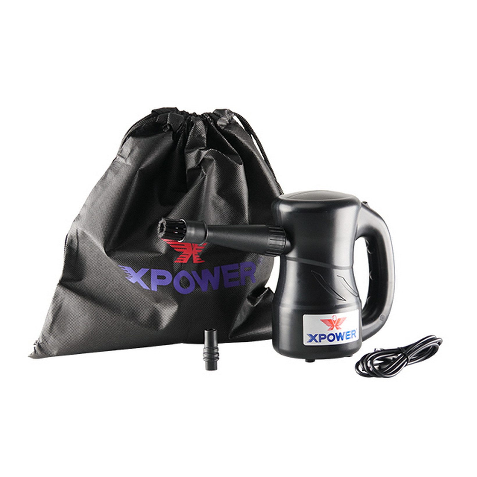 XPOWER Handstaubsauger A-3B Akku-Handstaubsauger Elektrischer Wiederaufladbar Druckluftspray, 120 W, beutellos, 3 Aufsätzen,USB-C, Ladestation