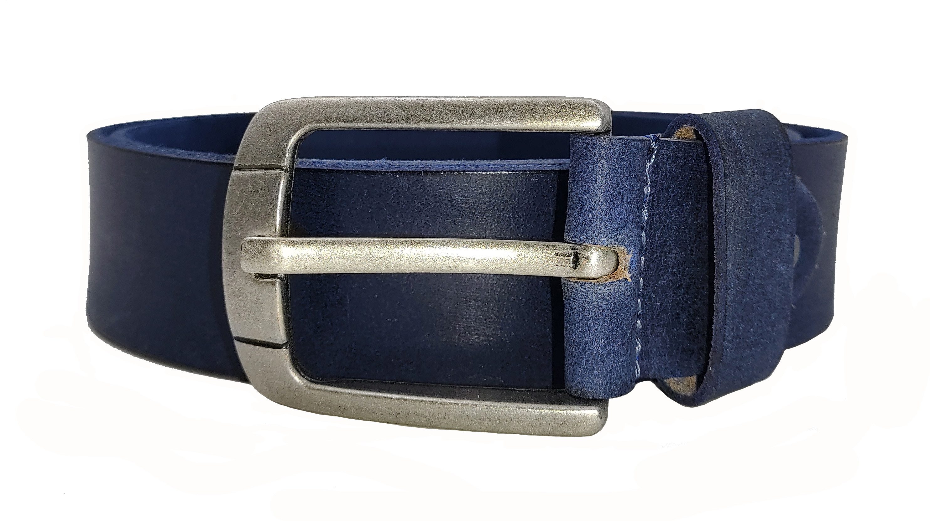 Cbelt Ledergürtel "Classic Bright Blue", Jeansgürtel MADE IN GERMANY