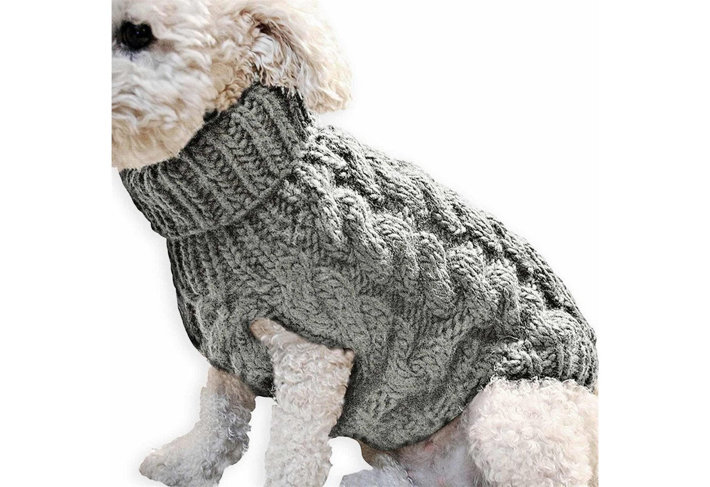 Thumbnail - Monkimau Tierjacke Haustier Pullover für Hund und Katze - S Grau