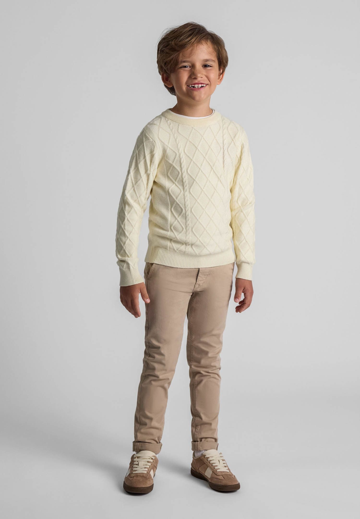 MINOTI Strickpullover Feinstrickpullover mit Strukturmuster und günstig online kaufen