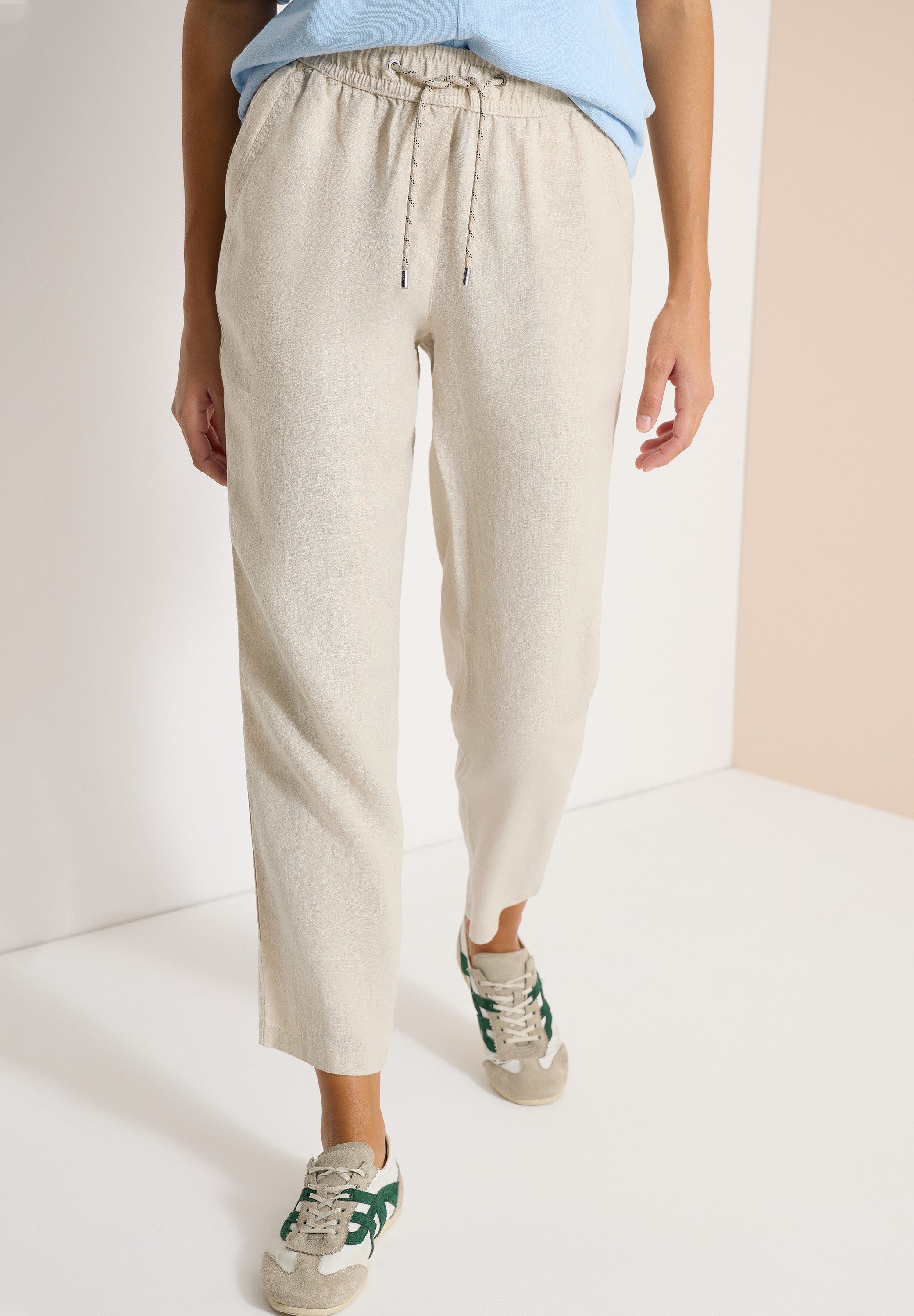 CECIL Stoffhose Style Tracey im Casual Fit und aus Leinen
