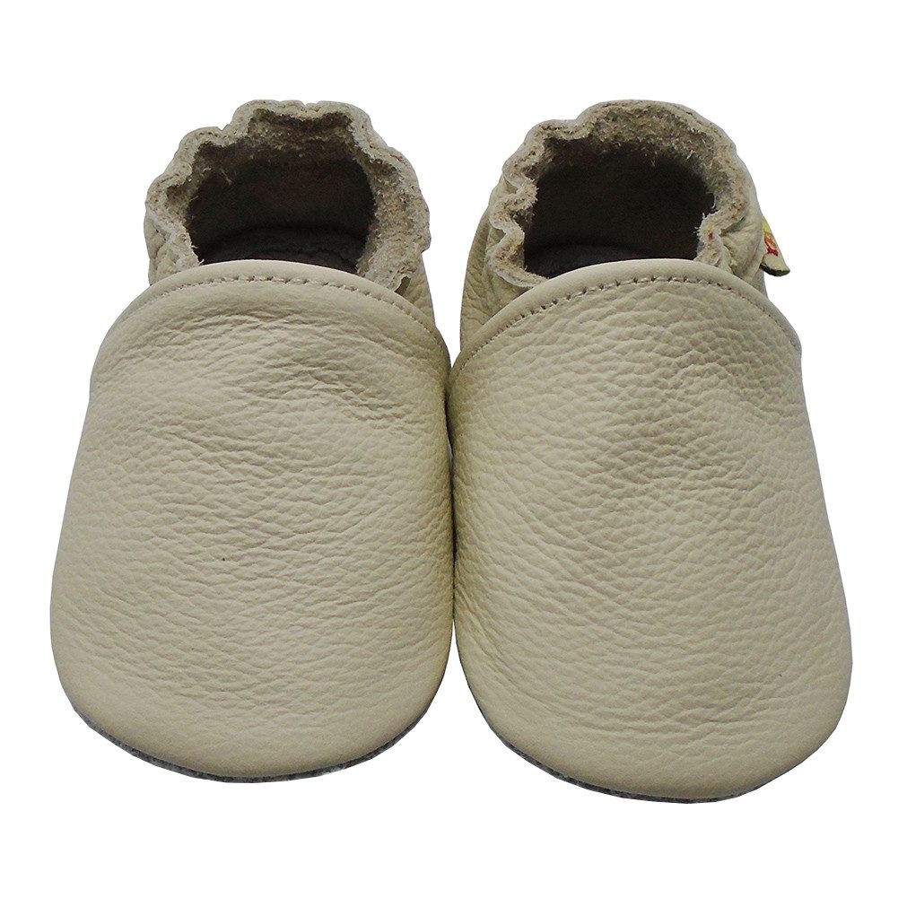 Yalion Yalion Leder Baby-Lauflernschuhe, weich, rutschfest, handgefertigt Krabbelschuh