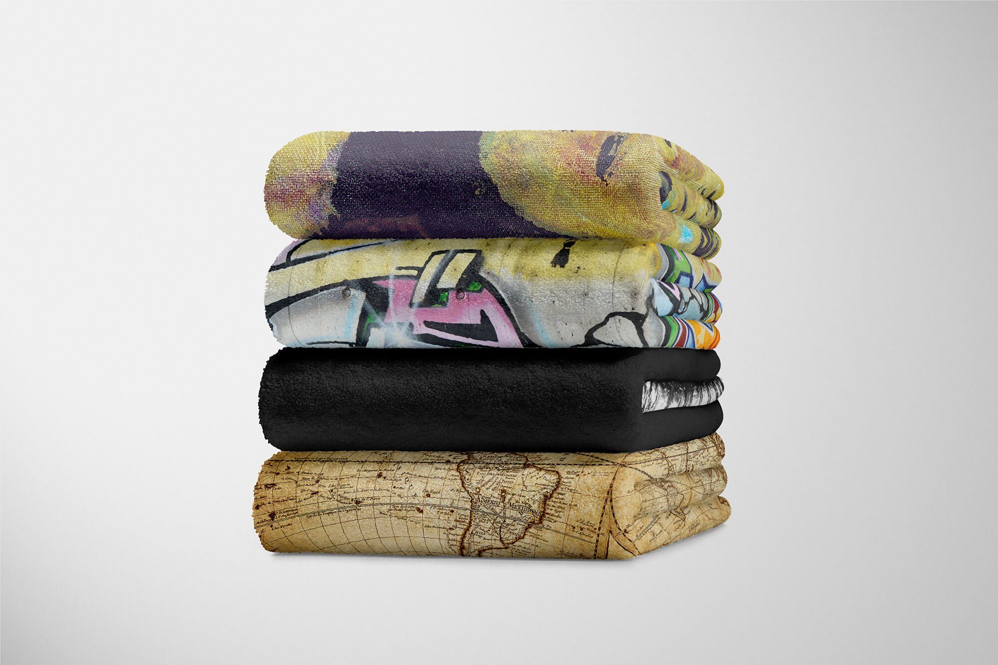 volle Handtücher Eroti, Saunatuch Handtuch mit Fotomotiv Art (1-St), Handtuch Kuscheldecke Sinus Baumwolle-Polyester-Mix Strandhandtuch Lippen