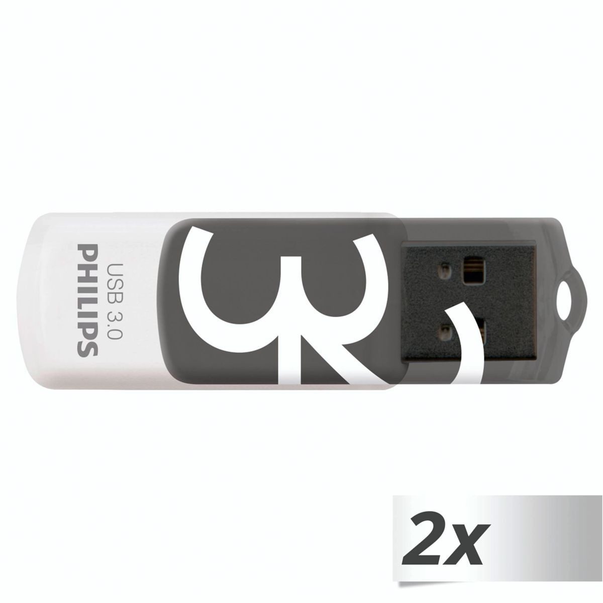 Philips USB 3.0 2-Pack 32GB Vivid Edition Shadow Grey USB-Stick