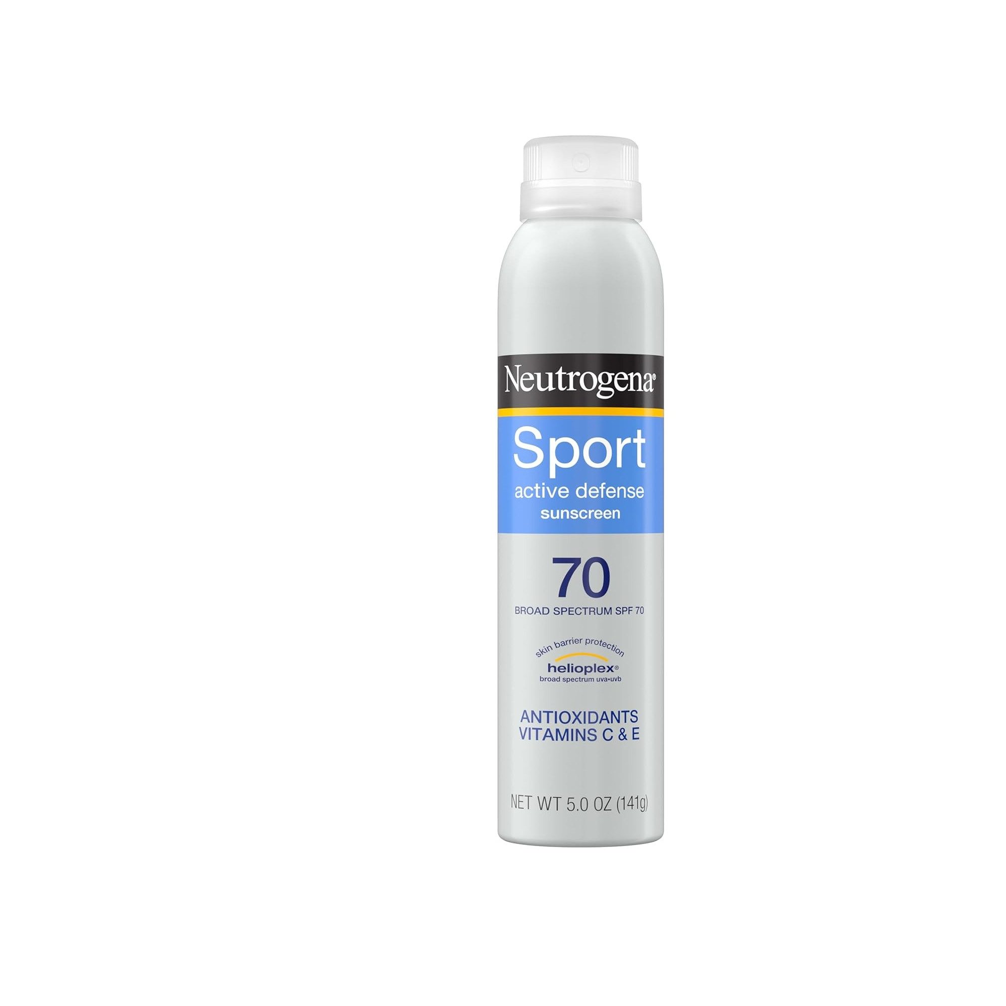 Neutrogena Sonnenschutzspray Sport Active Defense LSF 70, schweiß- und wasserabweisendes Spray, 1-tlg., 1er oder 2er Set