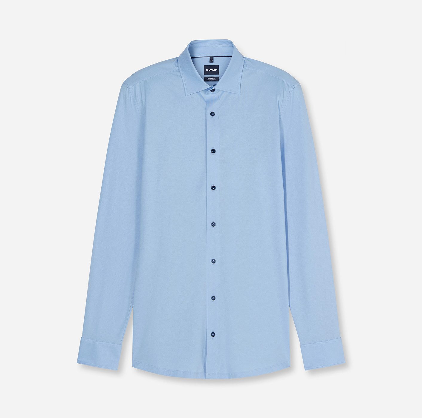 OLYMP Langarmhemd Luxor 24/Seven modern fit Jerseyshirt mit geruchshemmenden Materialeigenschaften – Bild 3 von 5