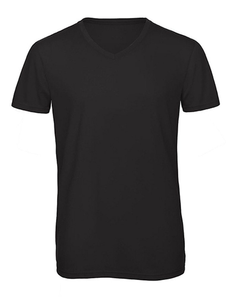 (3er-Pack) Goodman V-Shirt Design Unterzieh angenehmes Tragegefühl weiches Schwarz Kurzarm V-Neck T-Shirt
