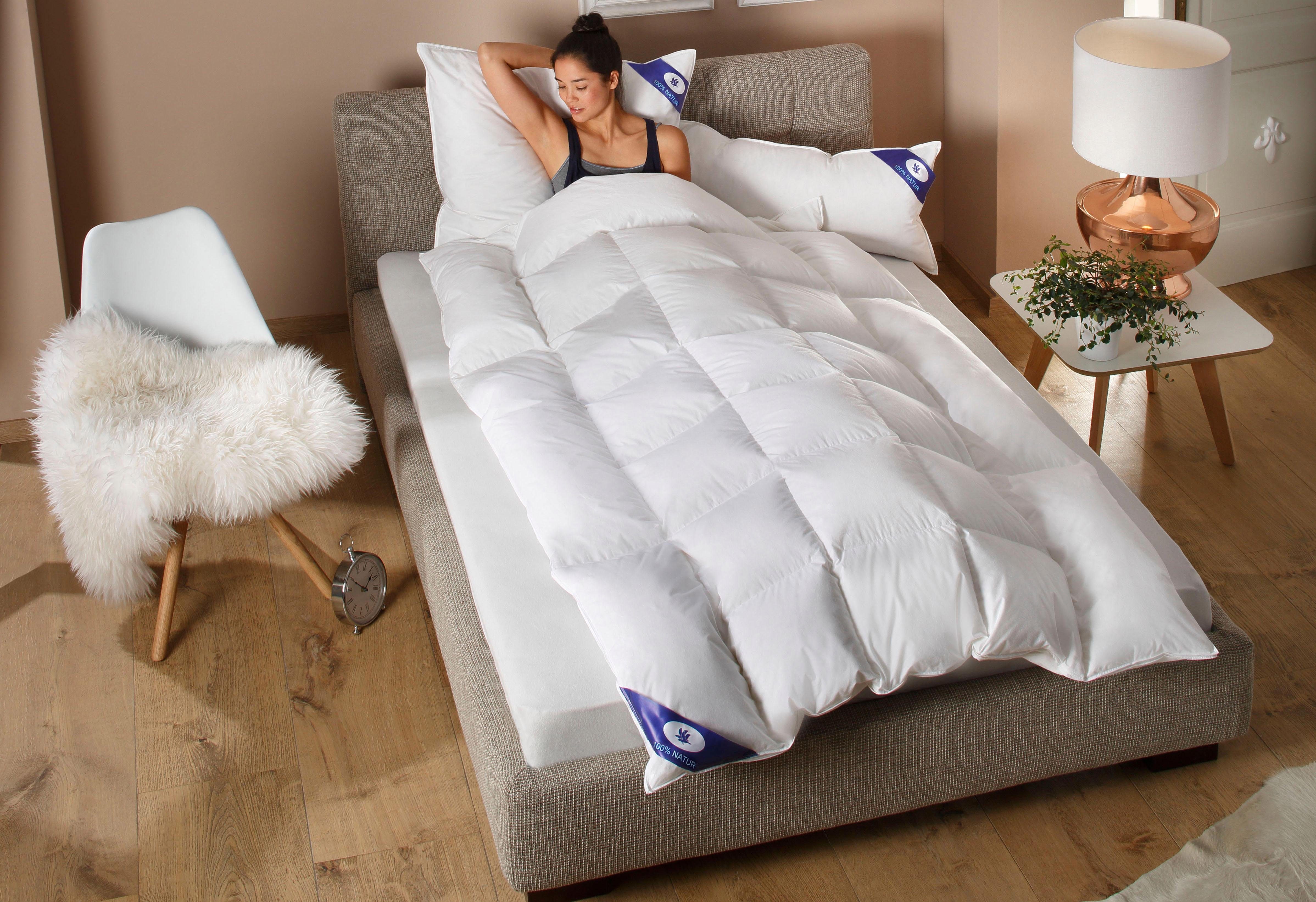 Otto Keller Daunenbettdecke + Kopfkissen Anna, Füllung: Bettdecke: 100% Dau günstig online kaufen