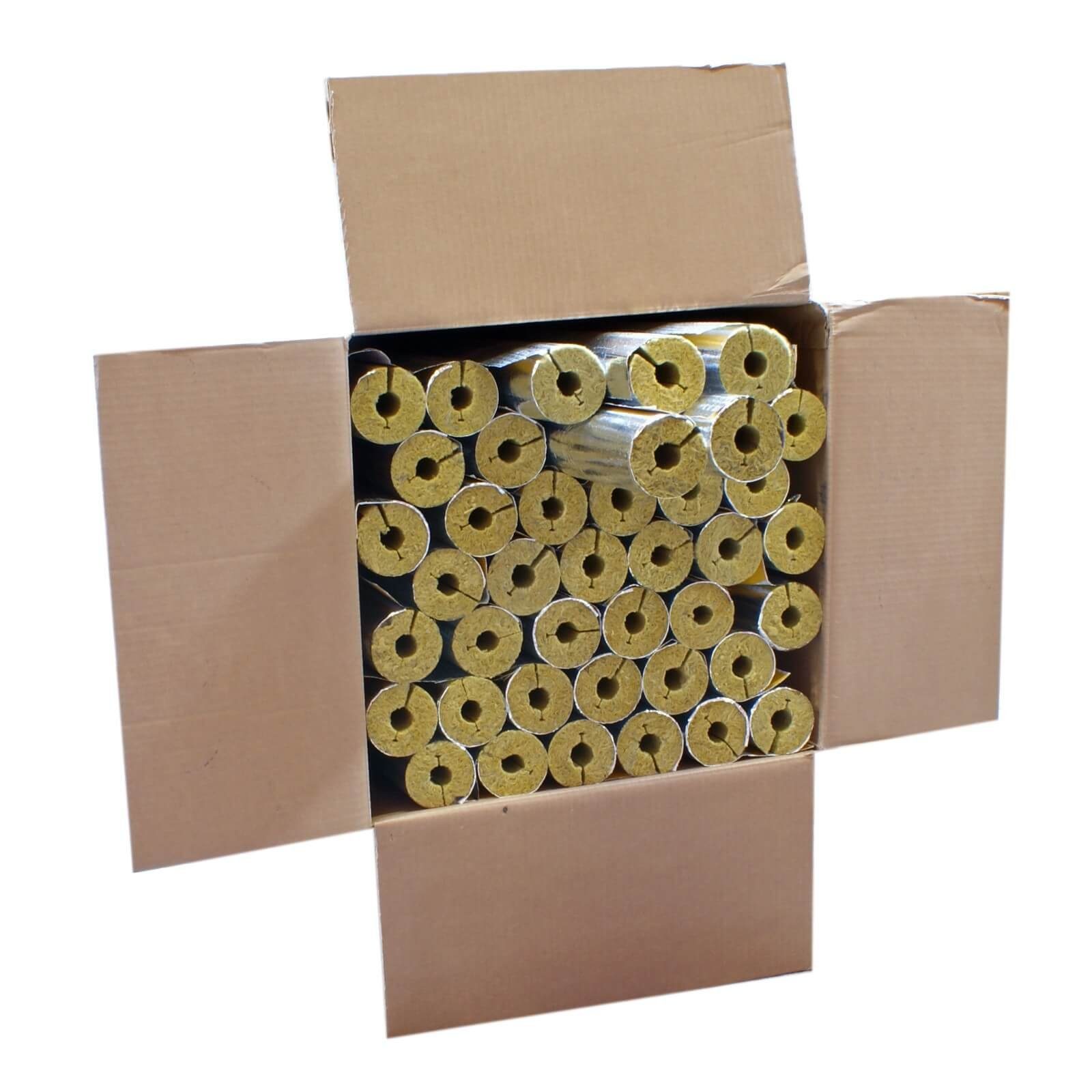 Austroflex Steinwolle 36m Steinwolle Rohrschale alukaschiert 22mm x 20mm Rohrisolierung