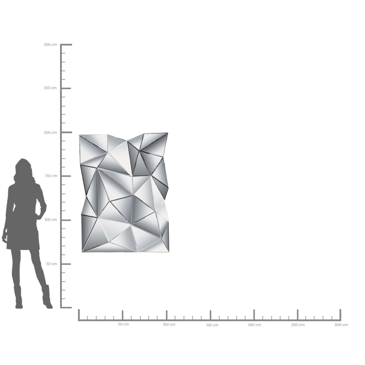 Kare Design Wandspiegel Prisma, 140x105 cm