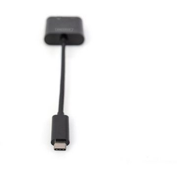 Digitus USB-C®® Gigabit Netzwerkadapter USB-Adapter, inkl. RJ45-Buchse, mit Ladebuchse, mit USB