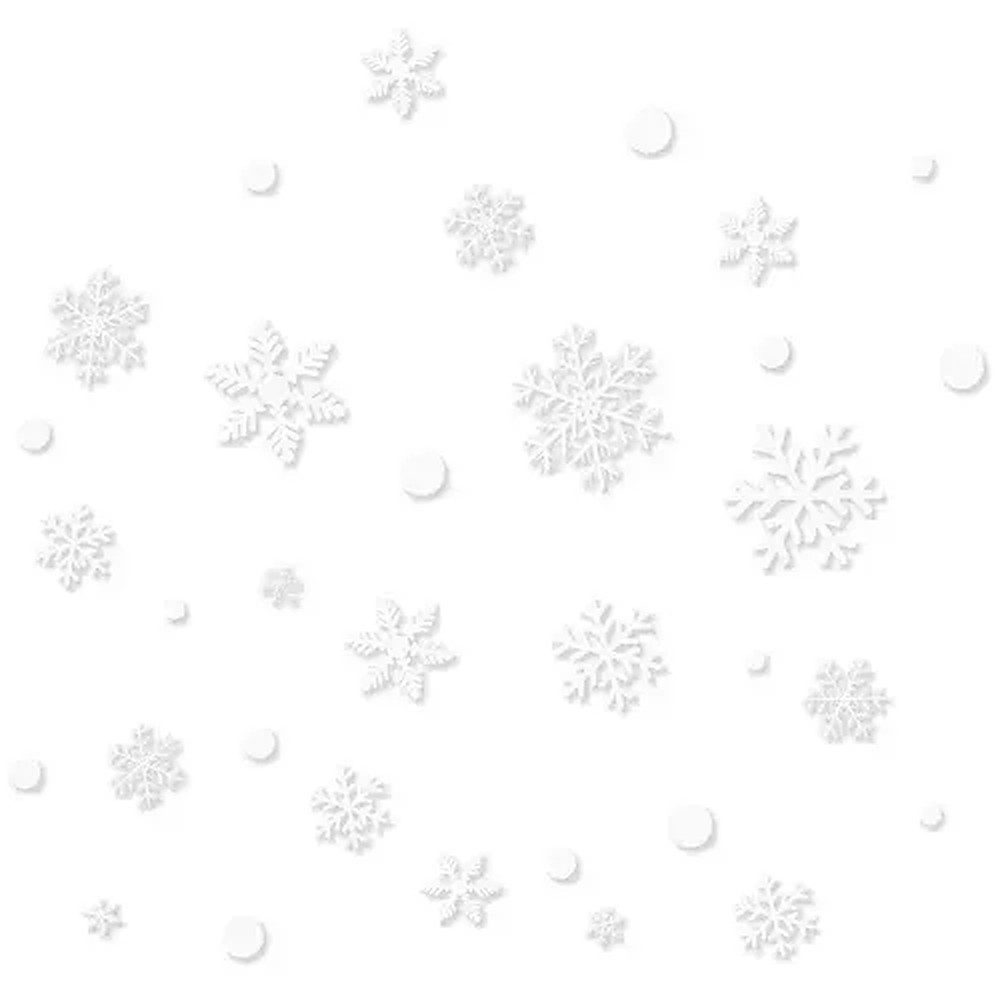 Ruhhy Fenstersticker Fensteraufkleber Weihnachtsdeko Fensterbild, blickdicht, glatt, haftet ohne Kleber, rückstandslos ablösbar, 34 cm