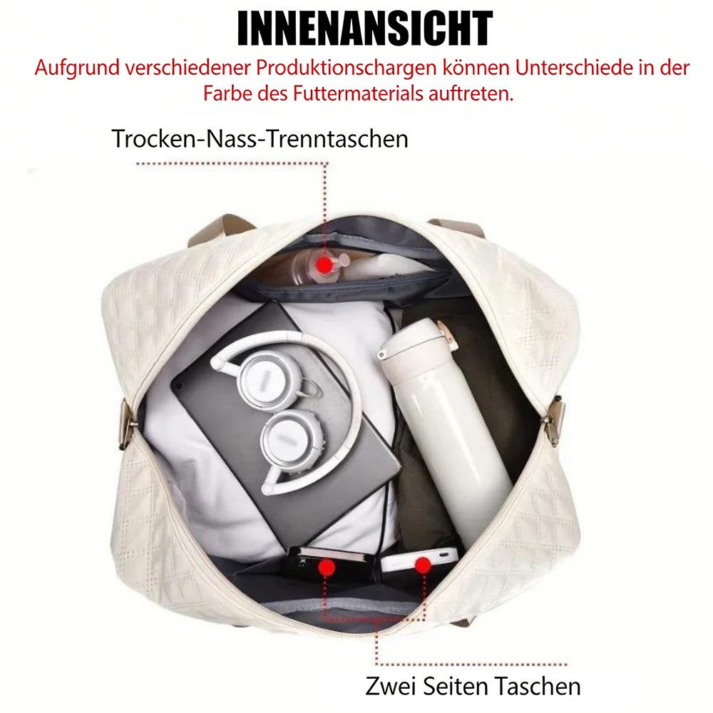 inschimmer Reisetasche Fitnesstasche Handgepäck Tasche Wasserdichte für Flugzeug Reisen Gym