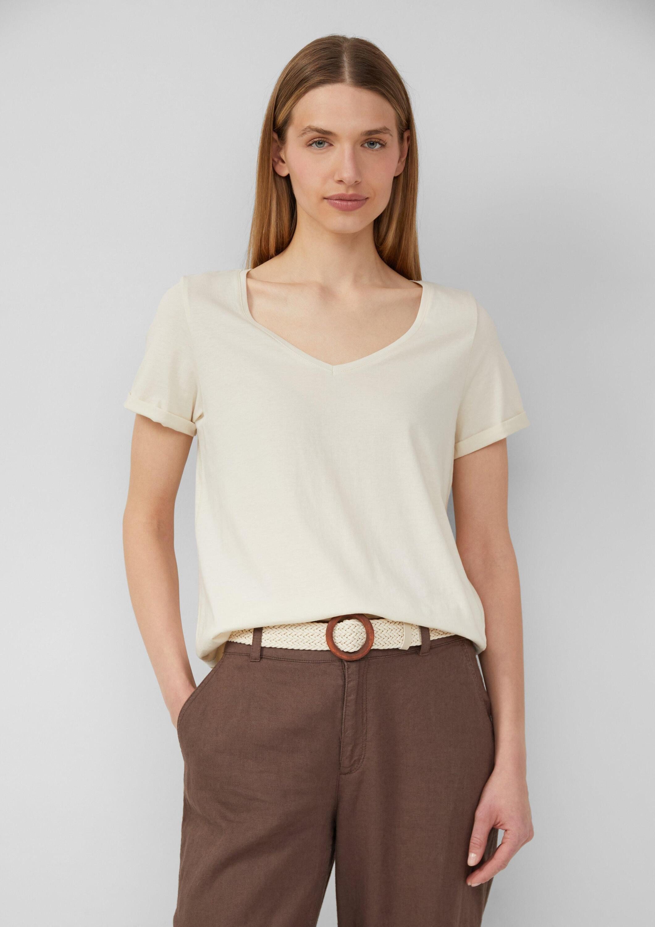 s.Oliver Kurzarmshirt T-Shirt (1-tlg) günstig online kaufen