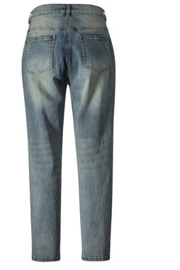 Angel of Style Regular-fit-Jeans 7/8-Jeans Slim Fit Strass-Details 5-Pocket
