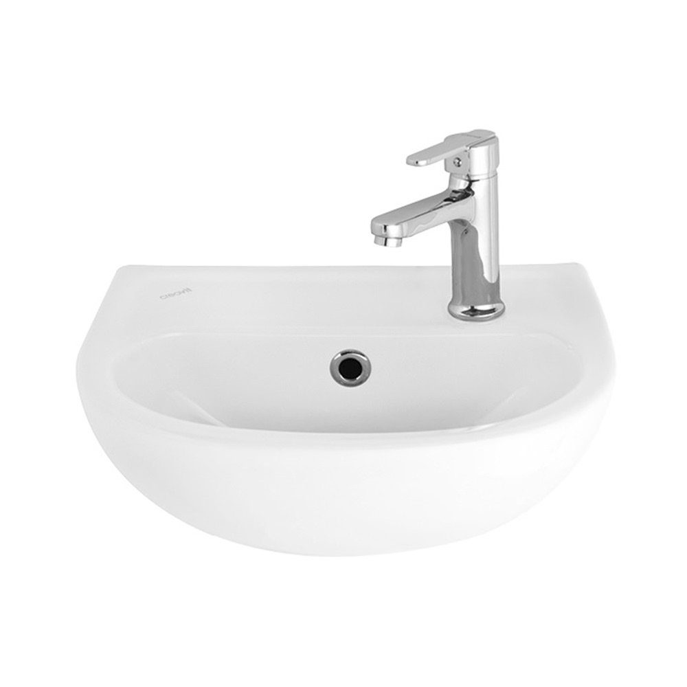 Creavit Waschbecken TP135-00CB00E-0000 (einzel, 1-St), Creavit Keramik Waschbecken Handwaschbecken 35x30 cm Weiß