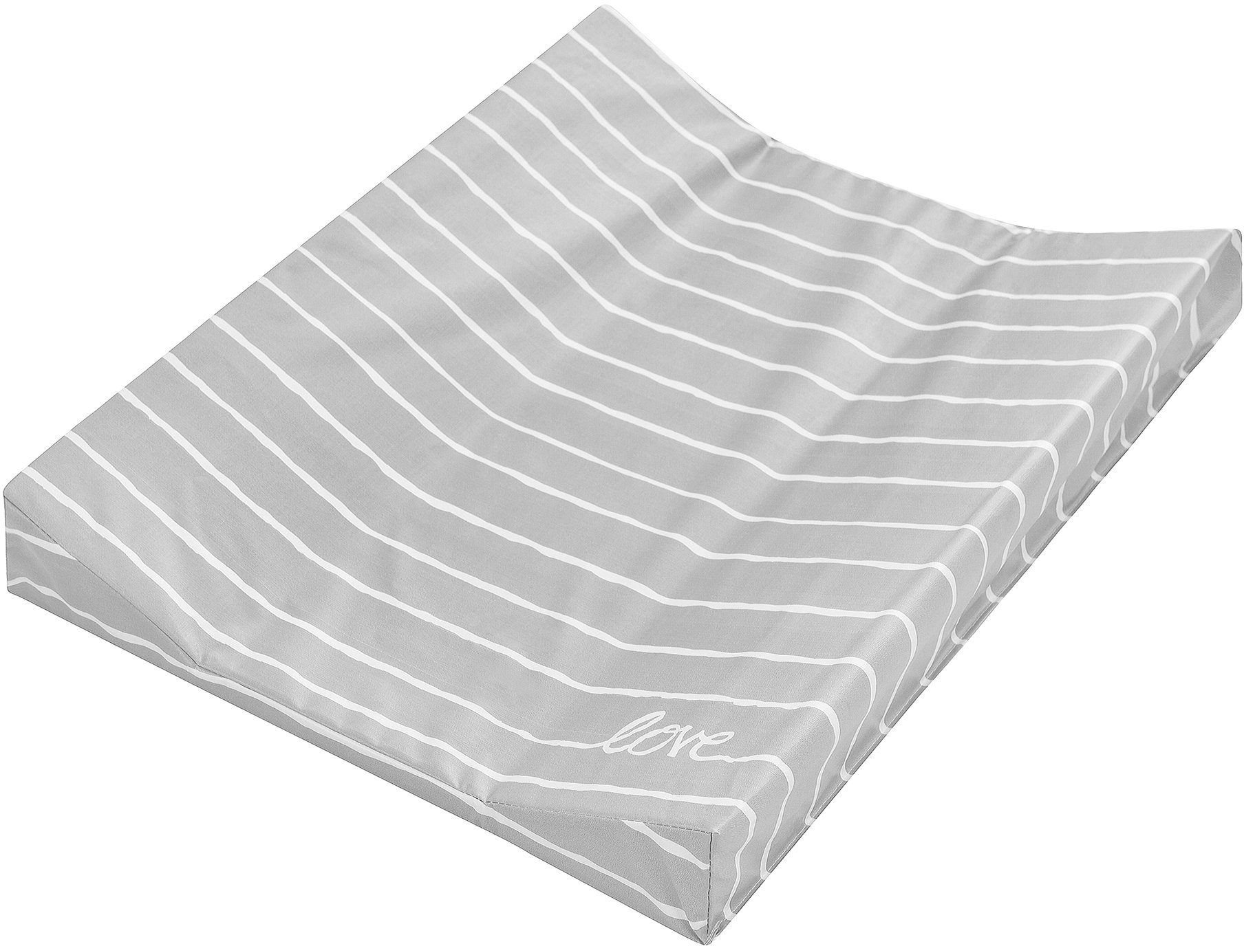 Julius Zöllner Wickelauflage 2-Keil, Grey Stripes, Made in Germany