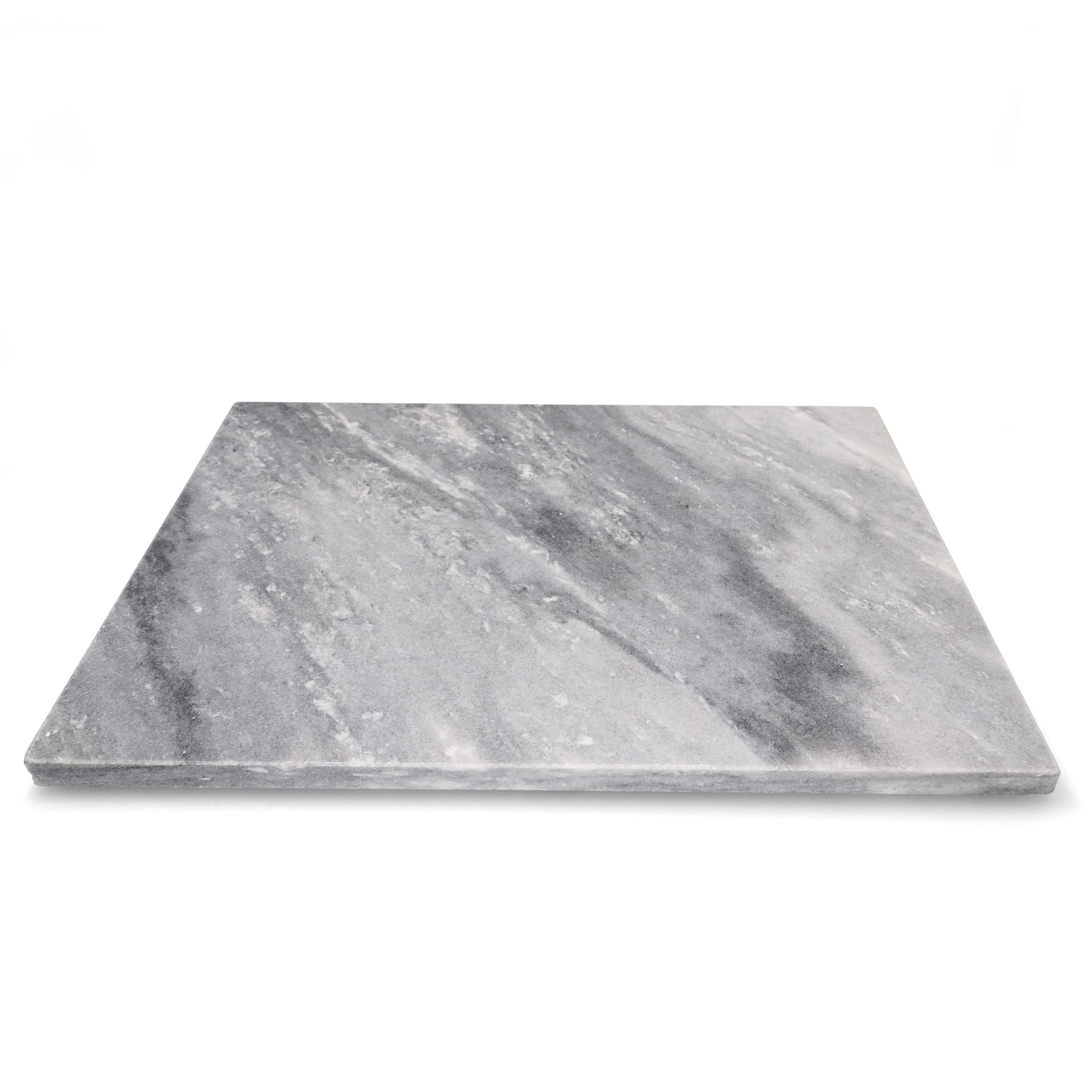 MamboCat Schneidebrett Marmor-Schneidebrett 40 x 30 cm weiß-grau Servierplatte Unterlage