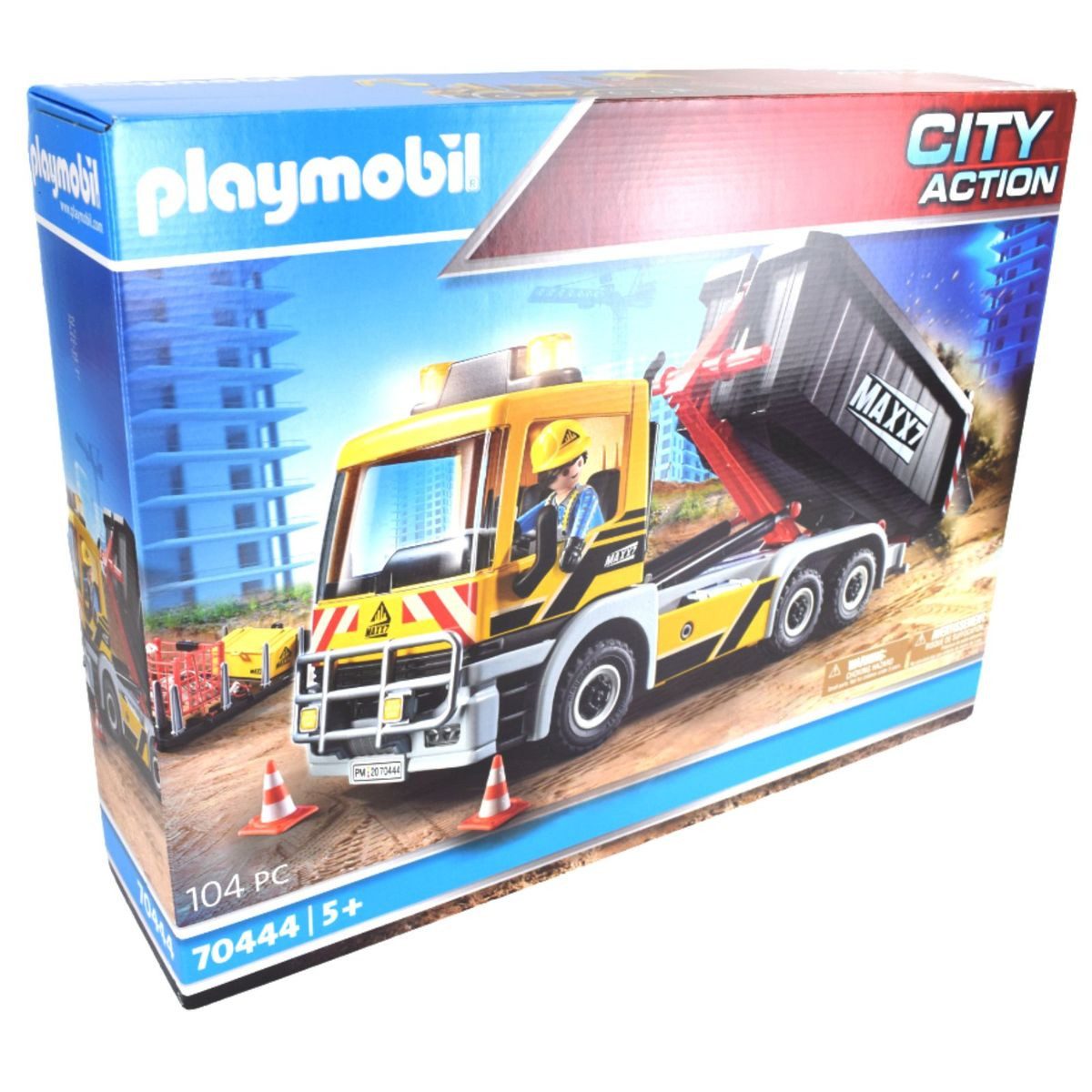 Playmobil® City Action 70444 Baustellen LKW mit Container & Ladefläche 104tlg. Конструктора, (104 St., 70444)