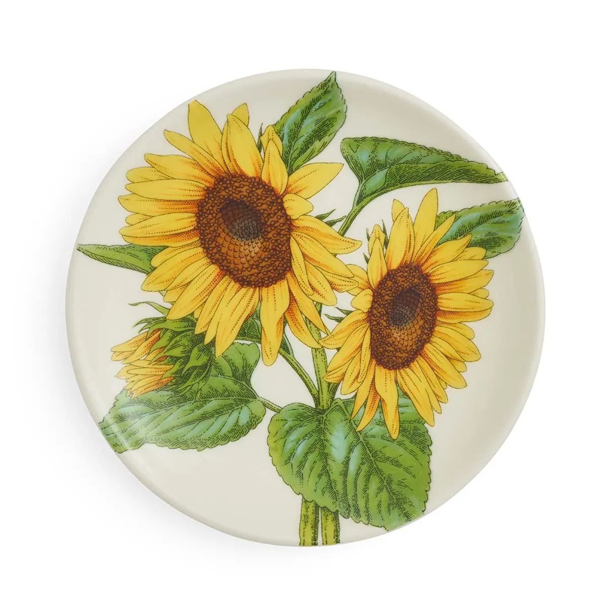 Portmeirion Dessertteller Portmeirion Keramik Vorlege-Teller Bloom Garden Sonnenblumen