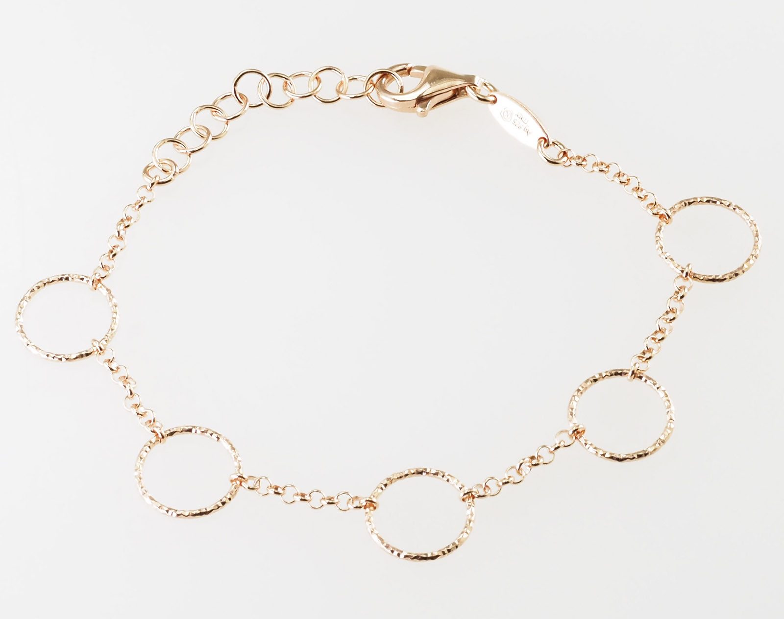 Der Kettenmacher Silberarmband 925 Sterling Silber Damen Armband Fantasie FAR2-19R goldfarben