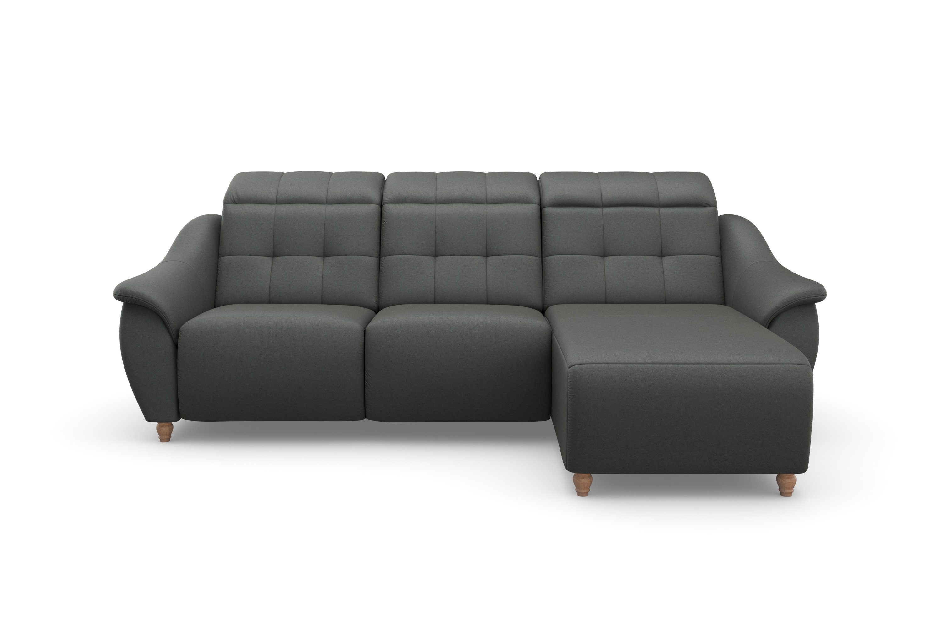 Home affaire Ecksofa Boston L-Form, 2 Teile, Kopfteilverstellung an jeder Sitzfläche, wahlweise Relaxfunktion