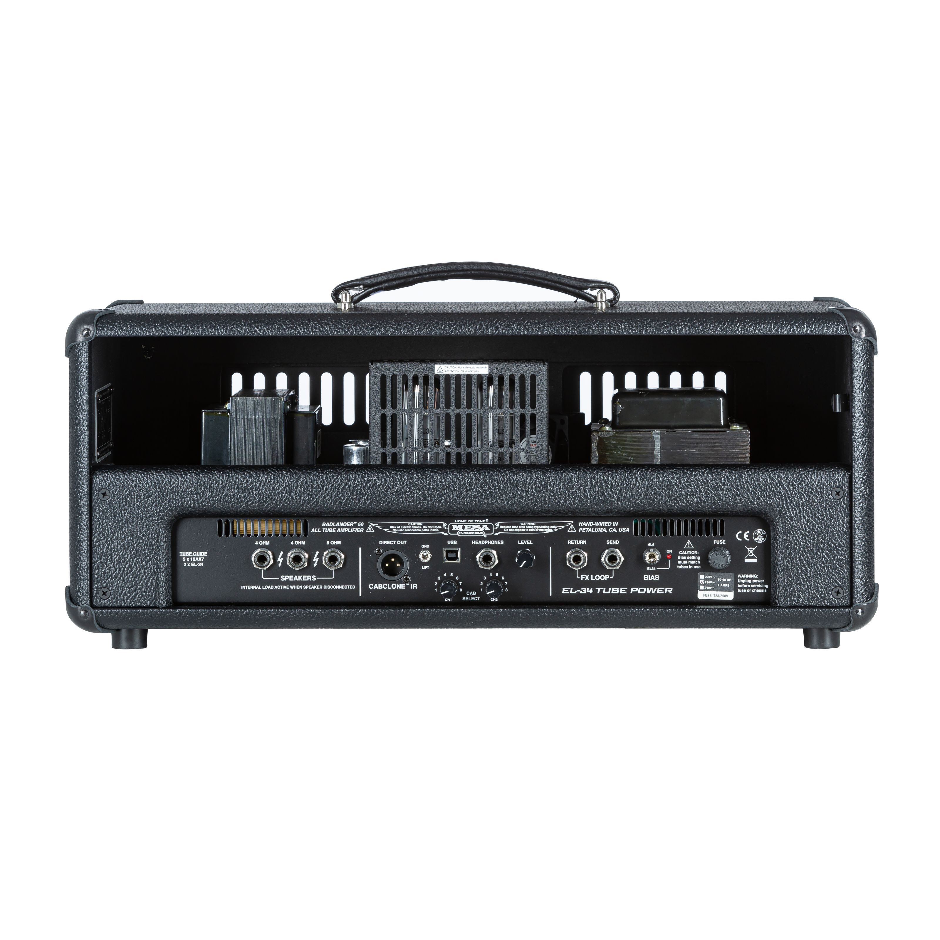 Mesa Boogie Verstärker (Badlander 50 Head Black Bronco Vinyl - Röhren Topteil für E-Gitarre)