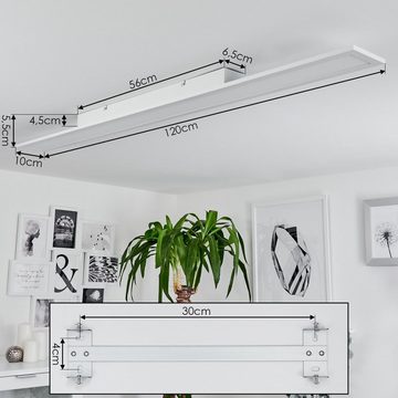 hofstein Panel »Lonigo« LED Deckenpanel aus Metall in Weiß, 4000 Kelvin, dimmbare Deckenlampe, 1x31 Watt, 2500 Lumen