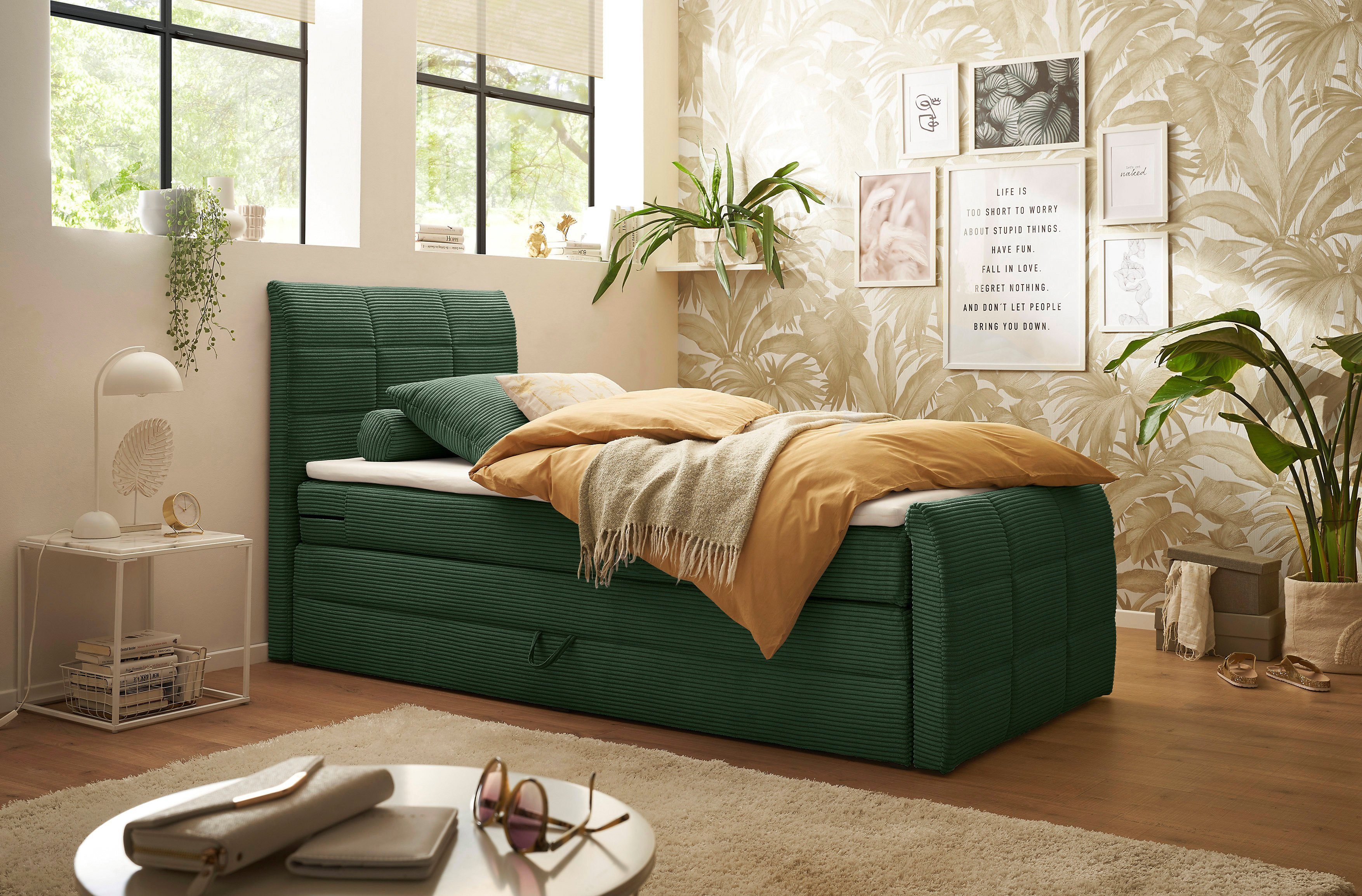 ED EXCITING DESIGN Boxspringbett Bolivia, harte günstig online kaufen