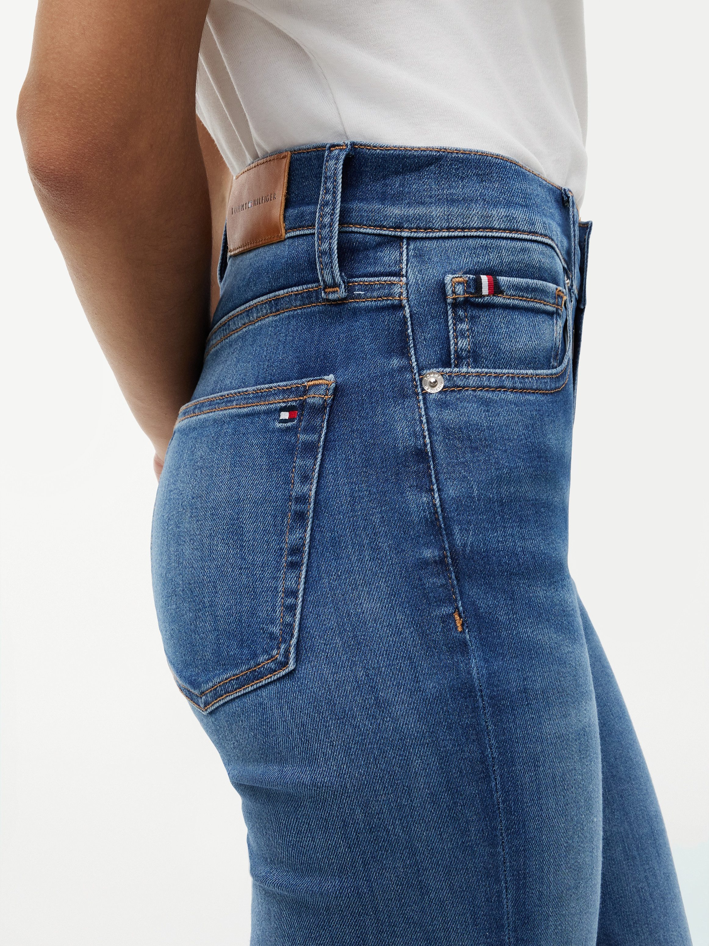 Tommy Hilfiger Bootcut-Jeans FLARE KATY RW Baumwollmischung, Stretch, in ausgestellter Form