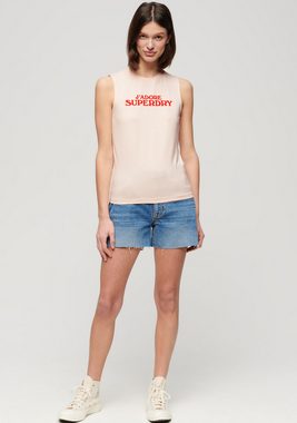 Superdry Tanktop SPORT LUXE GRAPHIC FITTED TANK