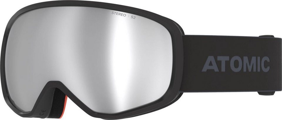 Atomic Skibrille Herren Skibrille REVENT STEREO BLACK, Hydrophobe  Scheibenbeschichtung