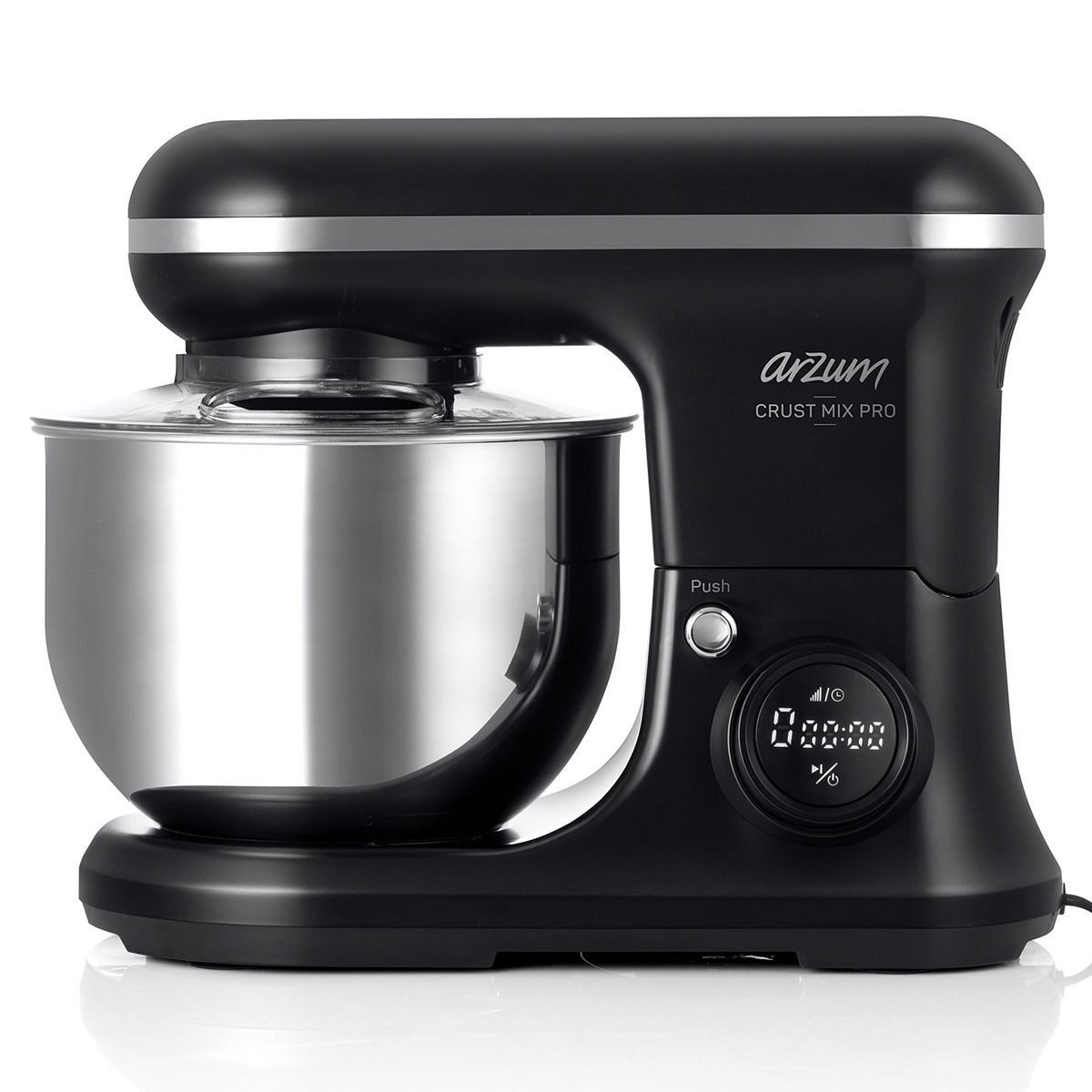 Arzum Standmixer Multifunktion-Küchenmaschine Crust Mix Pro 1200W Edelstahl, 1200 W, Digital Touch-Display mit Zeit- und Geschwindigkeitseinstellung