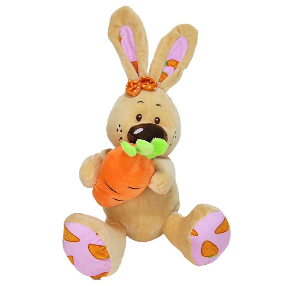 Rasehorn Kuscheltier Kuscheltier Hase mit Möhre - 2fach sortiert - ca. 33 cm (1-St)