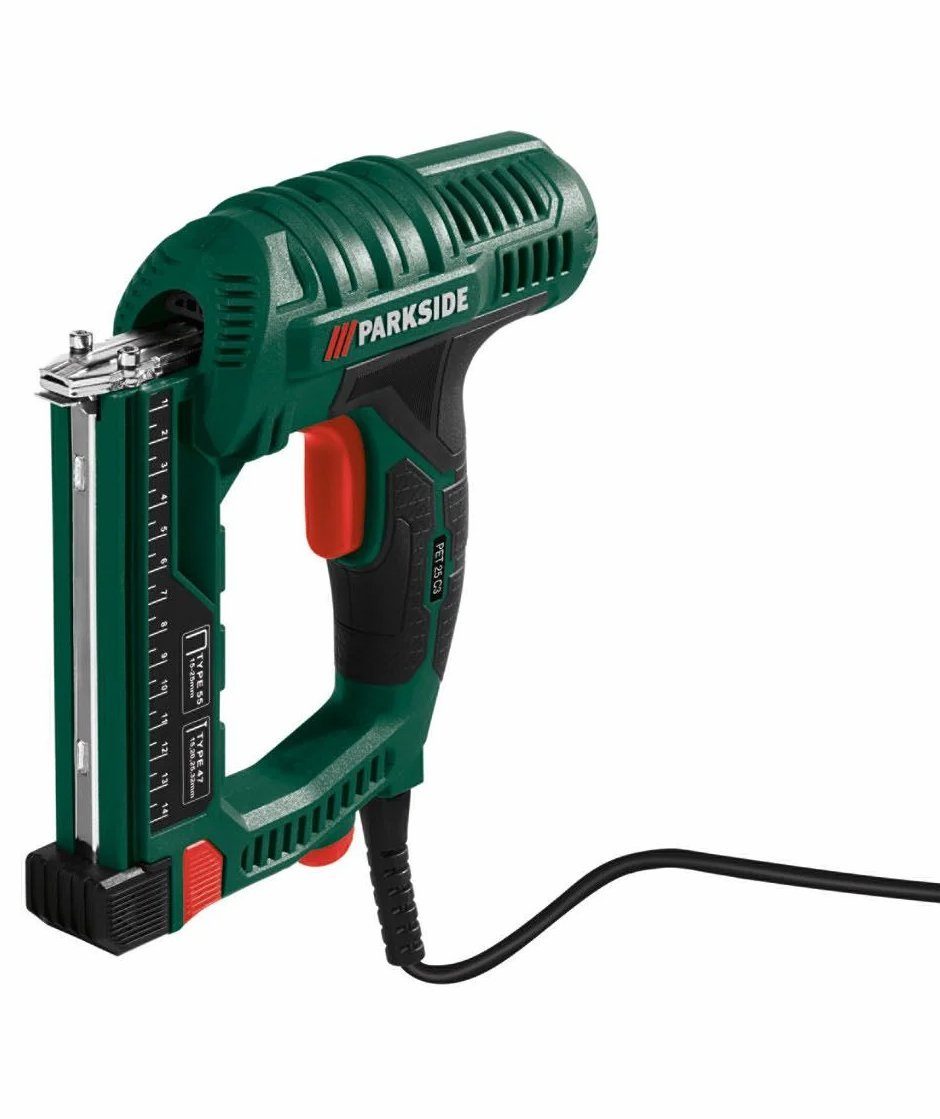Parkside Elektro-Tacker PARKSIDE Elektrotacker PET 25 C3 bis 35 mm Nägel 25 mm Klammern