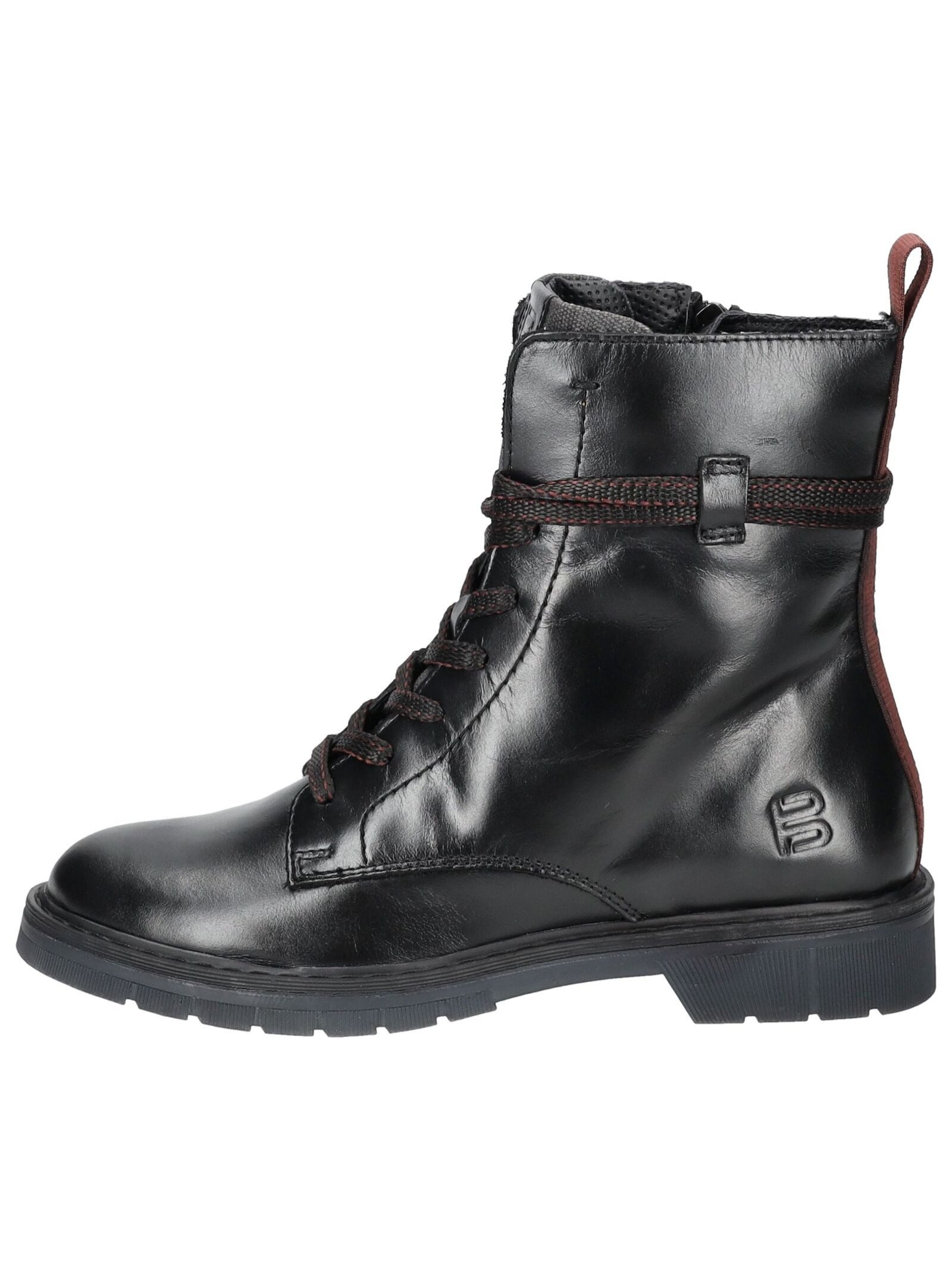BAGATT Stiefelette Leder/Textil . Schnürstiefelette