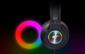 COFI 1453 Gaming Headphones RGB mit Mikrofon, 3,5-mm-Klinkenstecker Schwarz Gaming-Headset