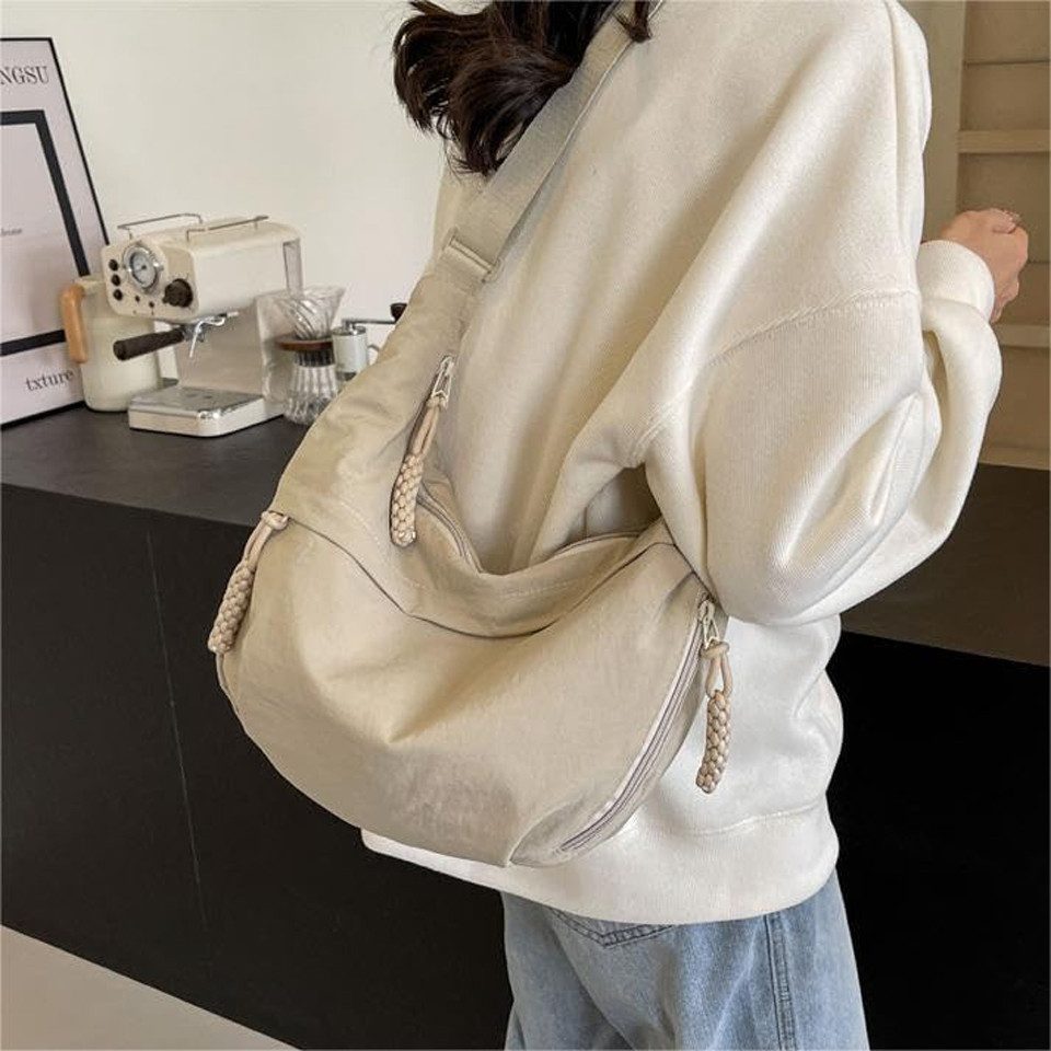 Zaewry Umhängetasche Nylon-Umhängetasche für Damen, Schultertasche, Handtasche, lässige Umhängetasche, ideal für Outdoor-Reisen