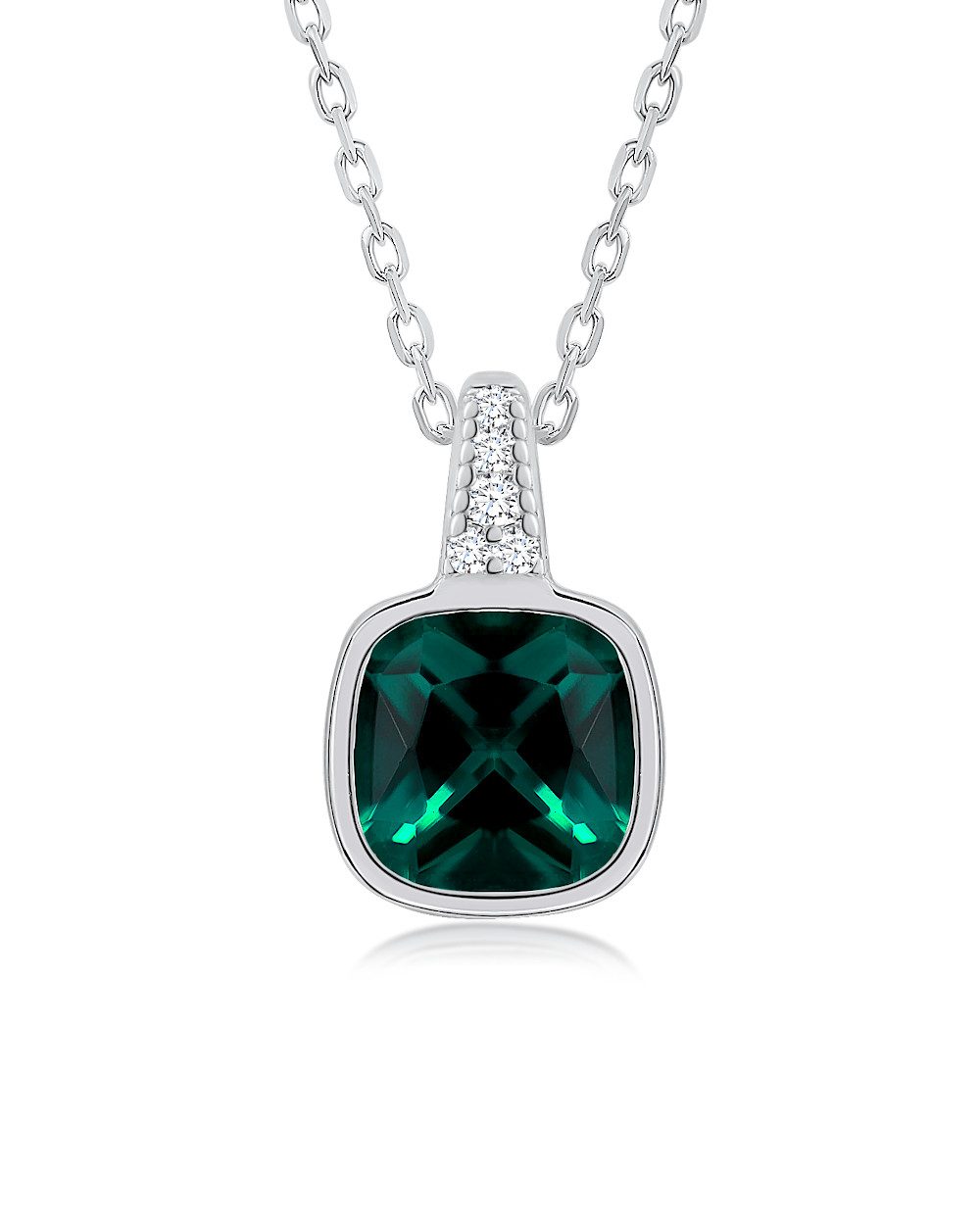 DANIEL CLIFFORD Kette mit Anhänger 'Jenny' Damen Halskette Silber 925 mit K günstig online kaufen