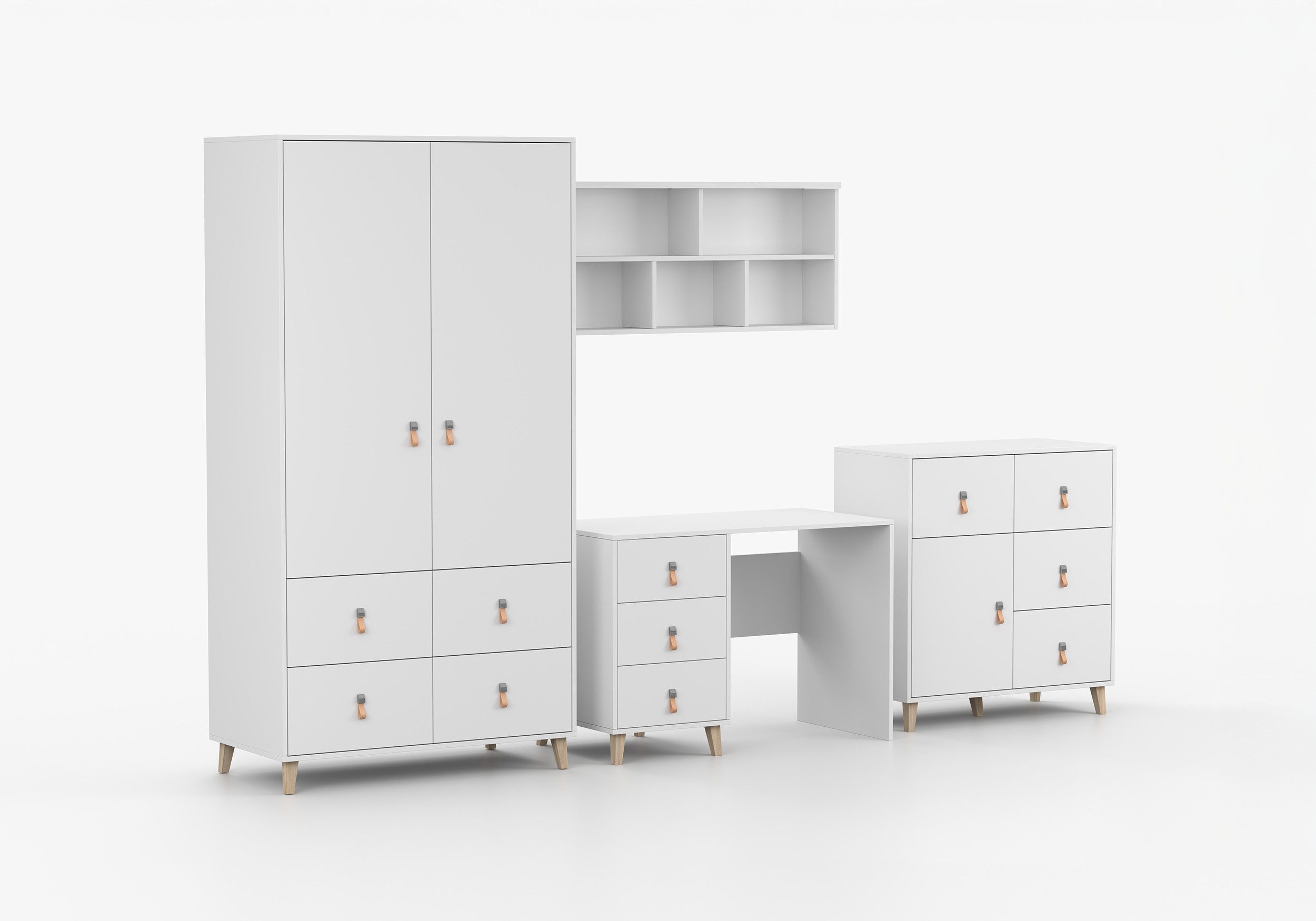 möbel-direkt.de Jugendzimmer-Set Svala, (Komplett Set, 4-tlg., günstig online kaufen