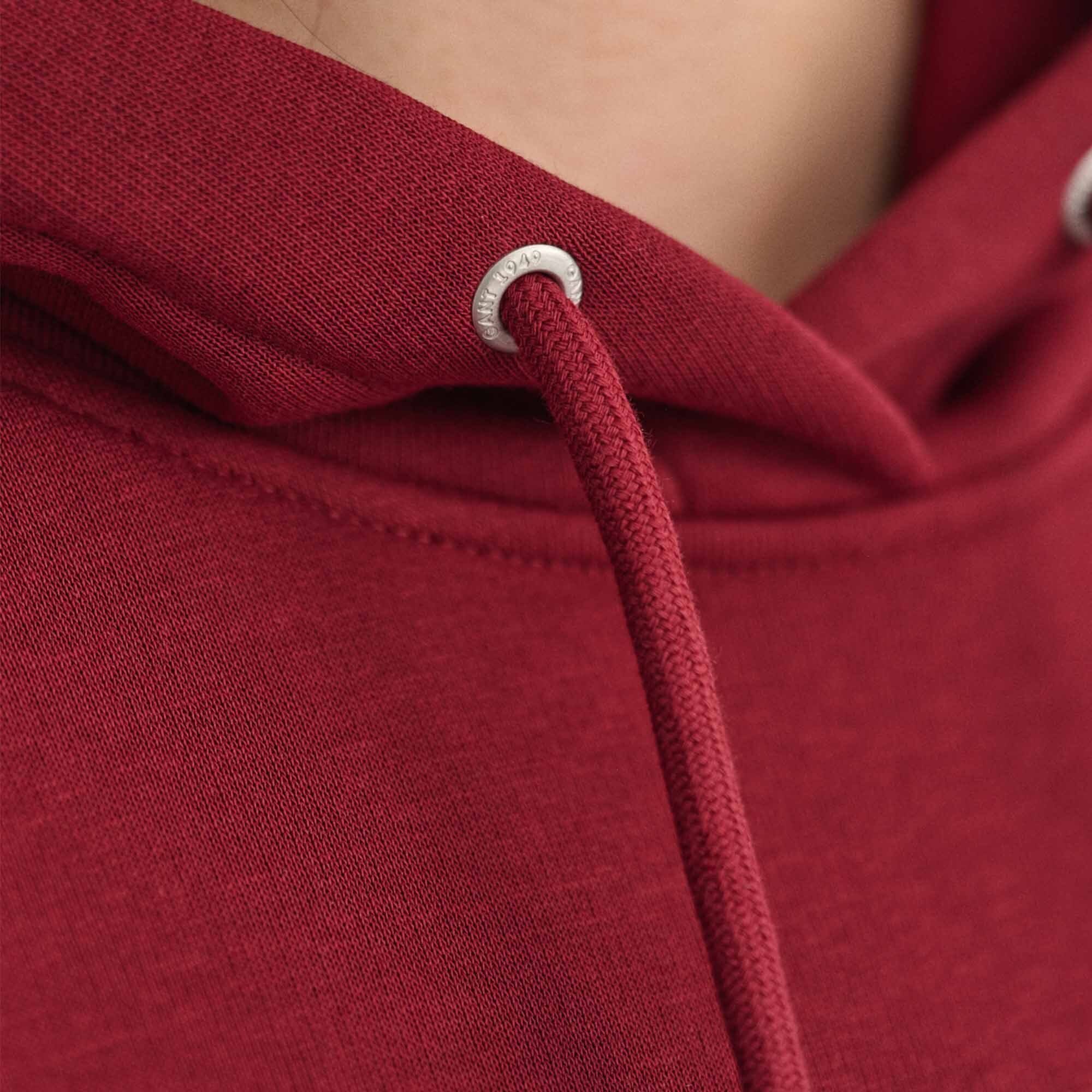 Sweatshirt Sweater ARCHIVE Rot REGULAR (Plumped HOODIE Red) - Gant Damen SHIELD