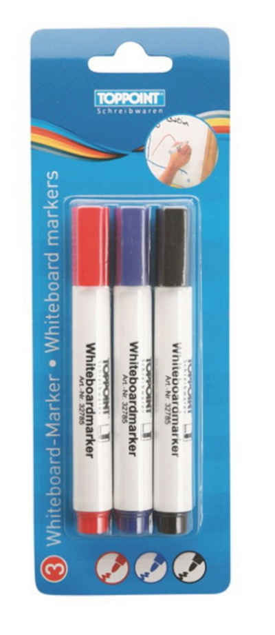 Stylex Schreibwaren Marker 3 Whiteboardmarker Whiteboard Marker blau rot schwarz