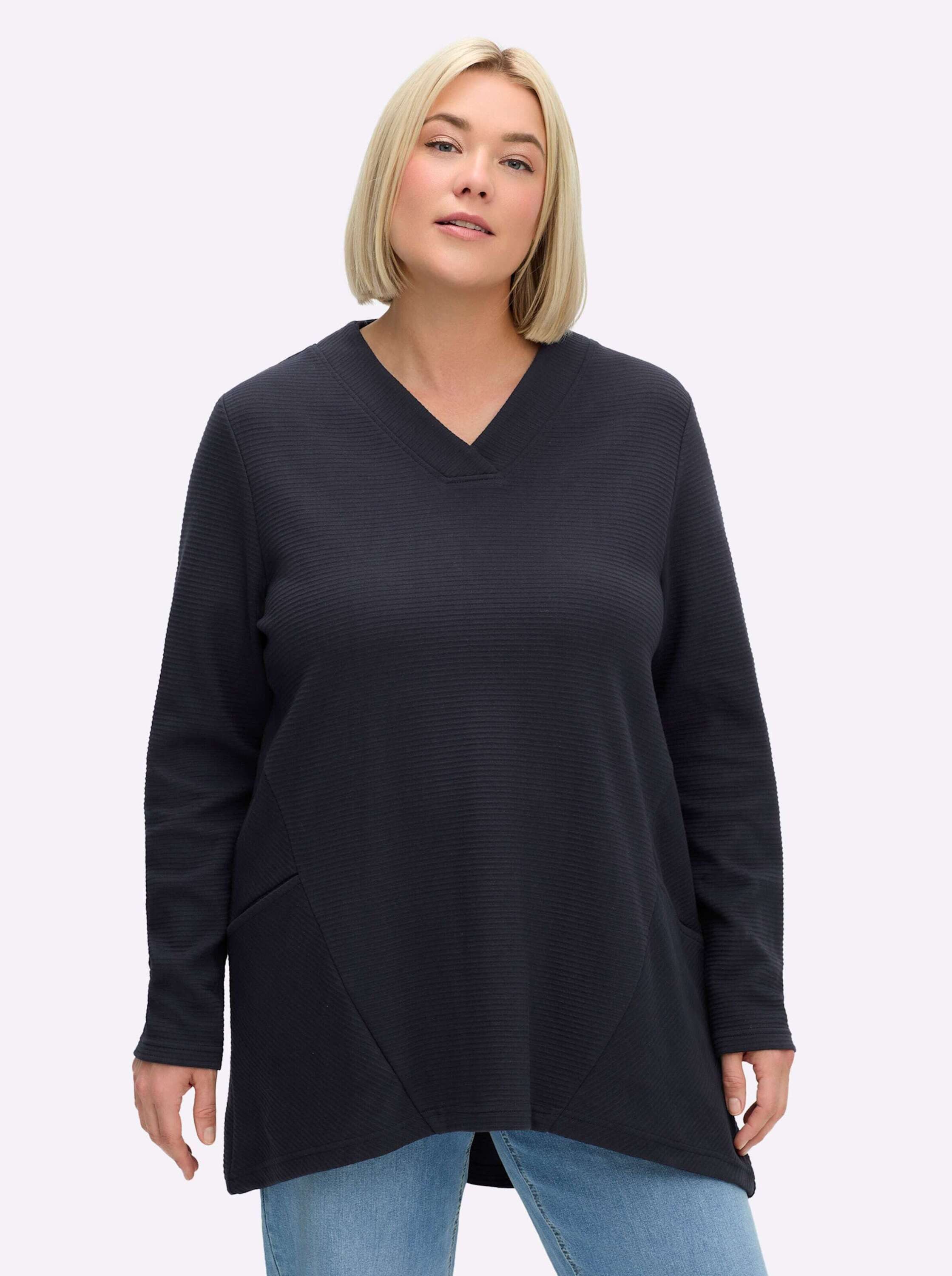 Sheego Sweater Sweatshirt Langarm günstig online kaufen