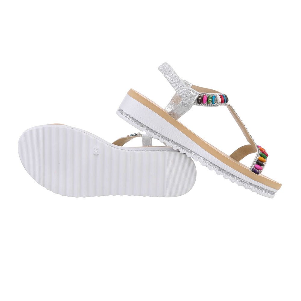 Ital-Design Damen Freizeit Riemchensandalette (86016923) Keilabsatz/Wedge günstig online kaufen