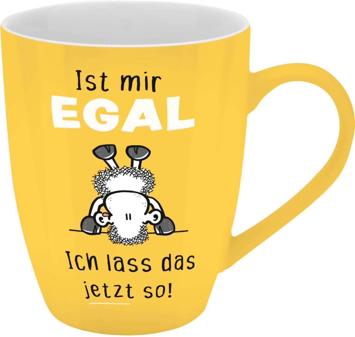 Sheepworld Tasse Tasse Tee- Kaffeetasse Kaffeebecher 35cl Geschenk Sheepworld EGAL, Porzellan