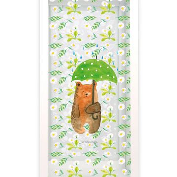 Mr. & Mrs. Panda Gartenleuchte XL Bär Regenschirm - Transparent - Geschenk, Liebe, Laterne kleine L, Vielseitig einsetzbar