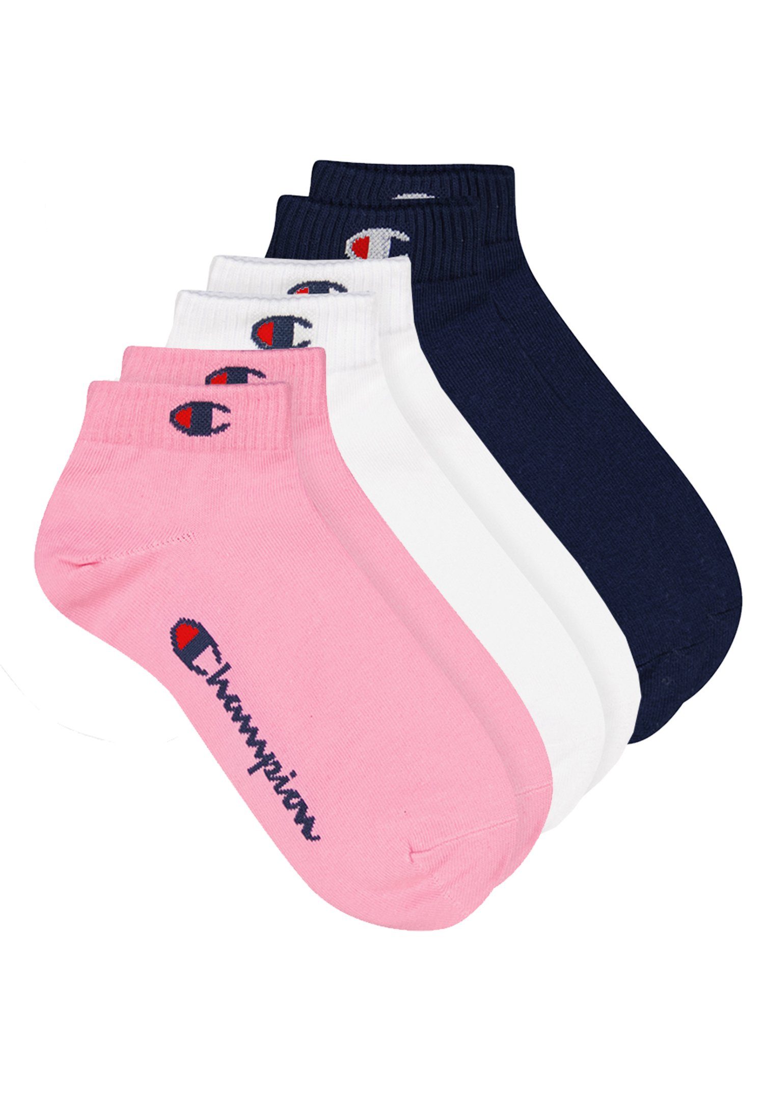 Champion Kurzsocken - Quarter Socks 395 3pk pink prism (3-Paar)