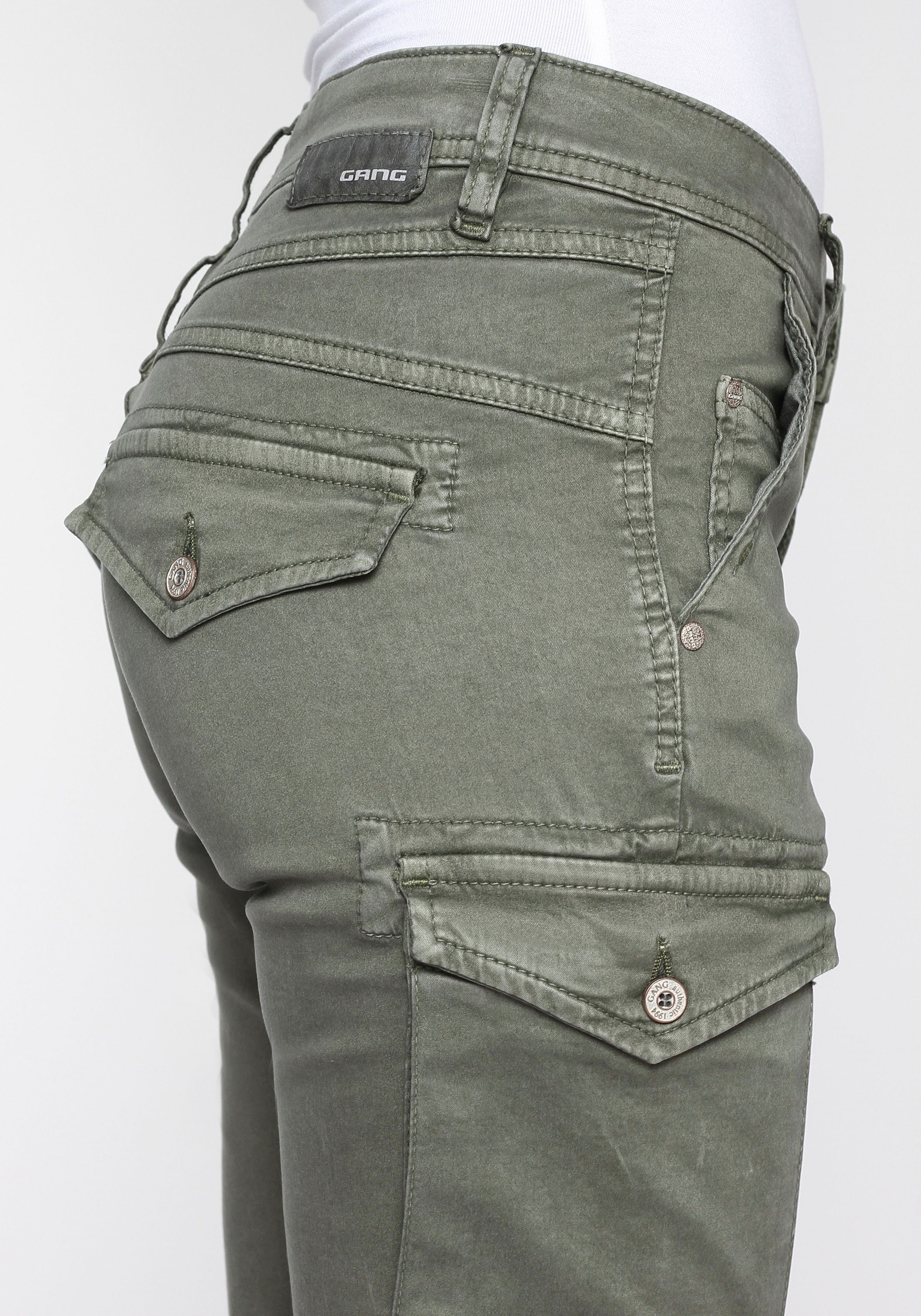 GANG Cargohose 94AMELIE mit aufgesetzten Cargotaschen